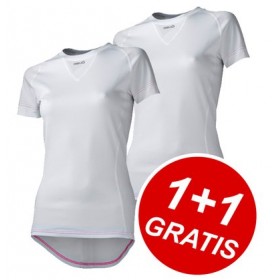 AGU Secco Lady Shirt KM White 1+1 Gratis