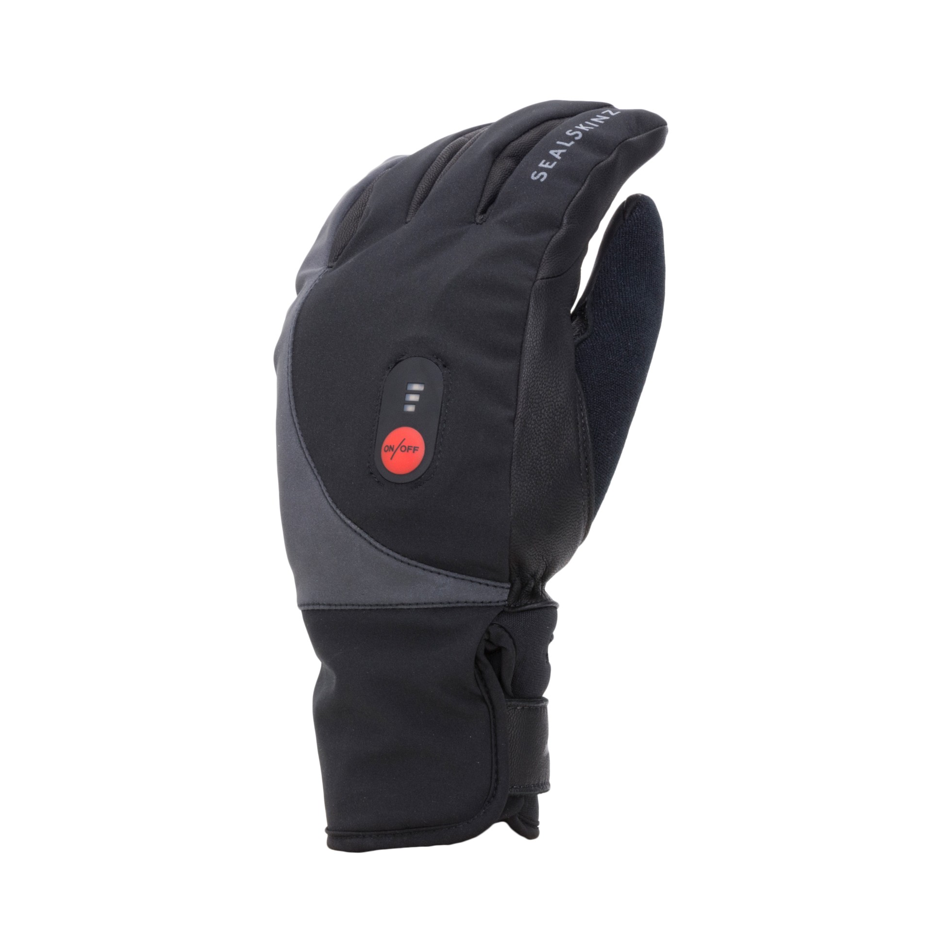 Sealskinz waterproof heated cycling gloves black
