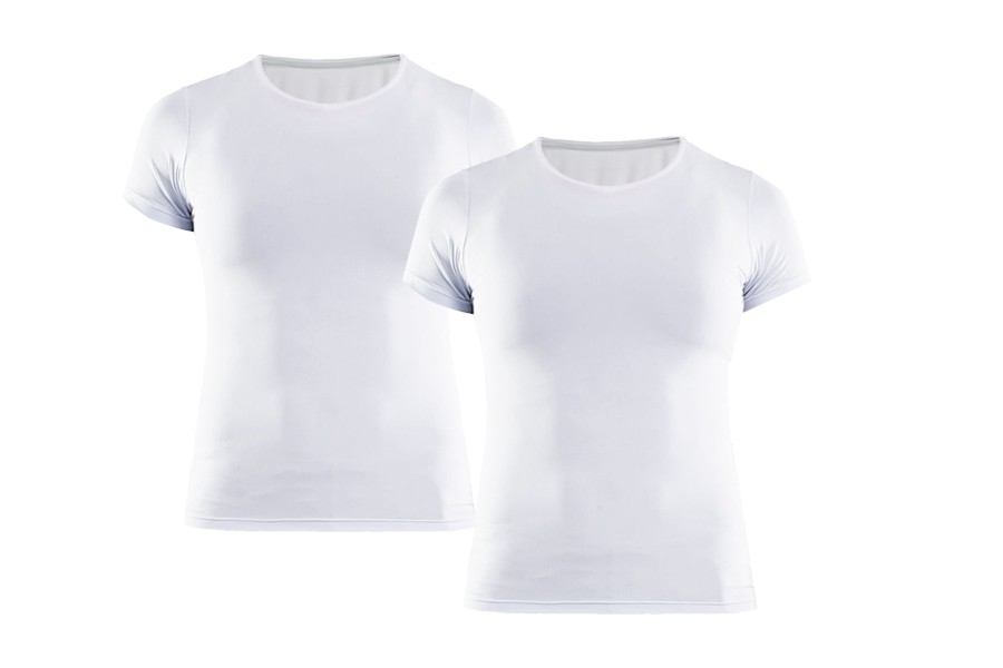 Craft essential vn lady base layer short sleeves white 2-pack