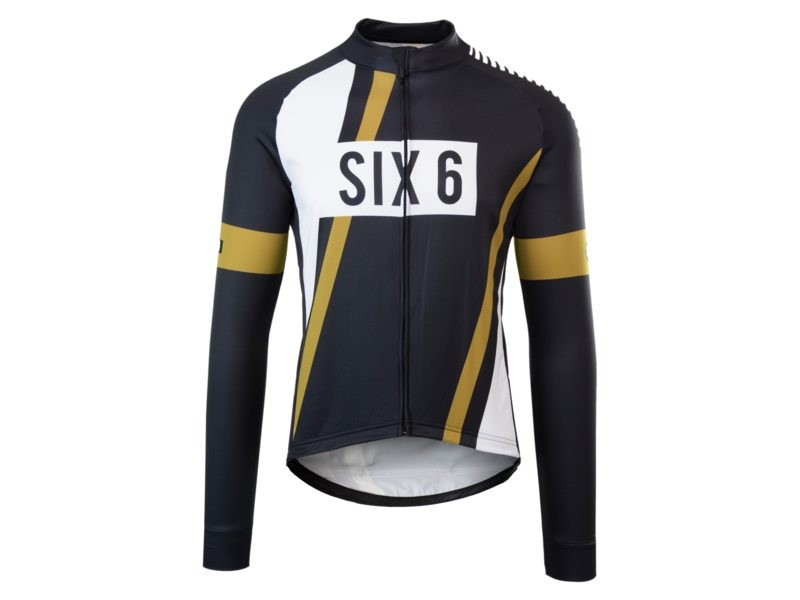 hoeveelheid verkoop kleding stof tobben Agu six6 pnsc cycling jersey long sleeves black