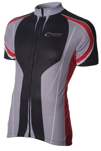 Bici Shirt KM Black/Grey/Red V3a