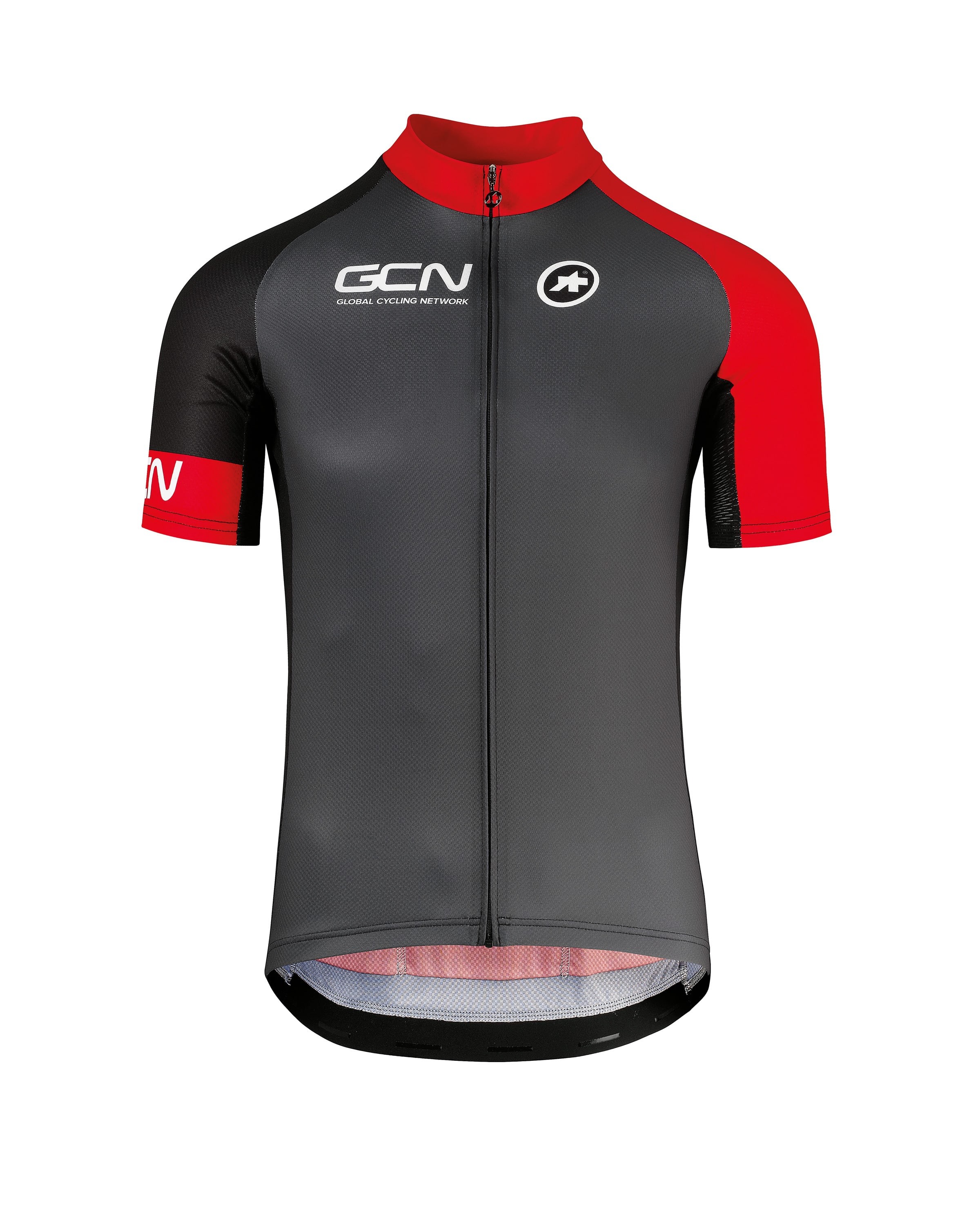 black red cycling jersey