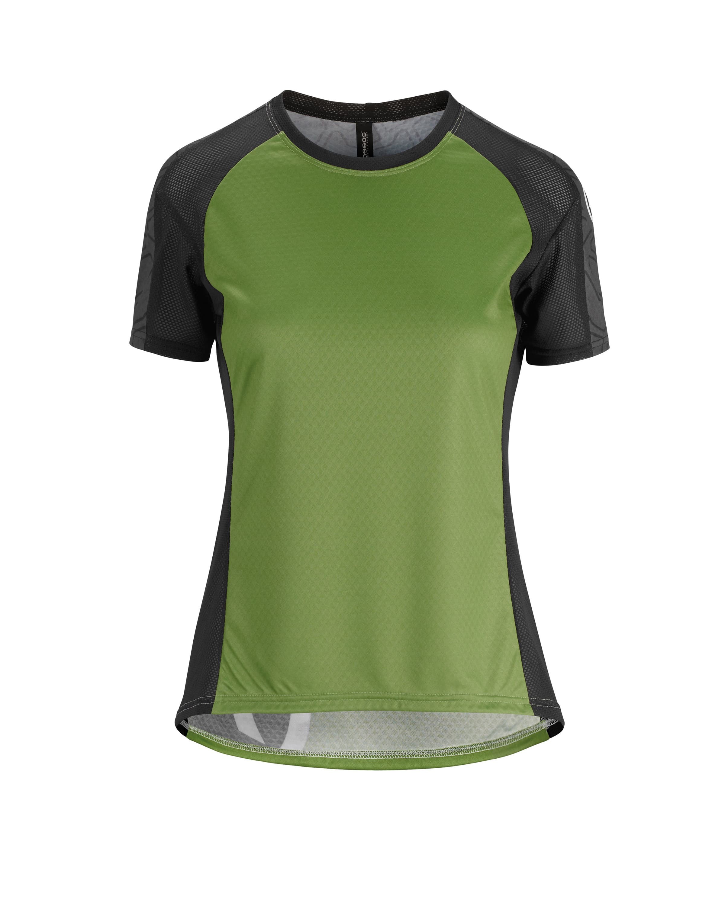 Assos trail lady cycling jersey short sleeves pan green