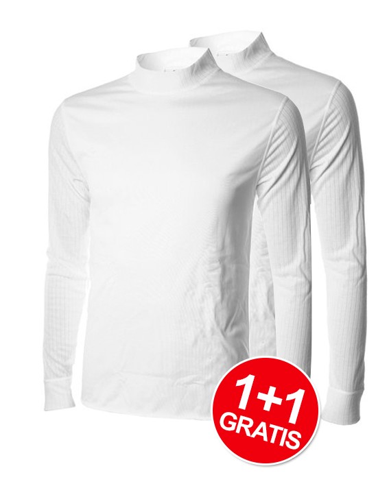 Shirt Windbreaker Essentials LM White 1+1 Gratis