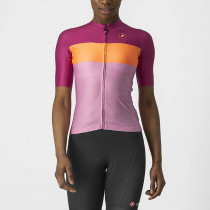 Castelli Aero Pro W Jersey - Pink/Coral Flash-Magenta