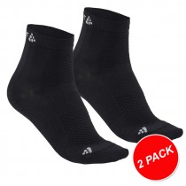 Craft cool mid cycling sock black (2-pack)