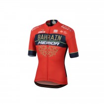 Sportful Bahrain Merida bodyfit team cycling jersey short sleeves red
