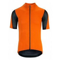 Assos rally cycling jersey short sleeves open orange
