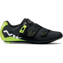 Northwave Phantom 2 srs race cycling shoes black yellow fluo