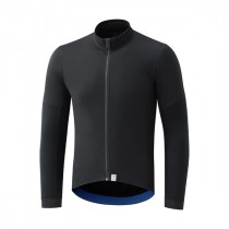 Shimano wind evolve cycling jersey long sleeves black