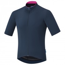 Shimano evolve cycling jersey short sleeves navy blue