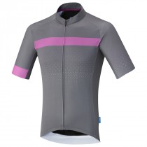 Shimano breakaway cycling jersey short sleeves grey