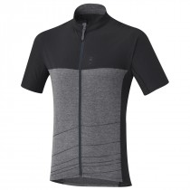 Shimano trail cycling jersey short sleeves raven