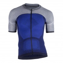 Uyn alpha cycling jersey short sleeves medieval blue sleet grey