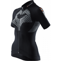 X-Bionic twyce biking lady cycling jersey short sleeves black white
