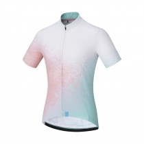 Shimano sumire lady cycling jersey short sleeves white