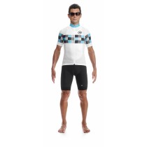 Assos grandprix evo 8 cycling jersey short sleeves calypso blue