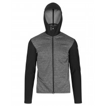 Assos trail spring/fall hooded cycling jacket blackseries black grey