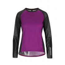 Assos trail lady cycling jersey long sleeves cactus purple