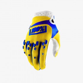 100% airmatic cycling glove yellow