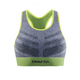 Craft mid impact lady bra grey green
