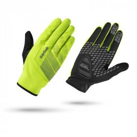 GripGrab ride hi-vis windproof cycling gloves fluo yellow