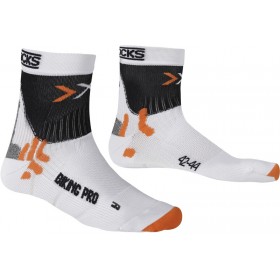 X-Socks biking pro sock white black