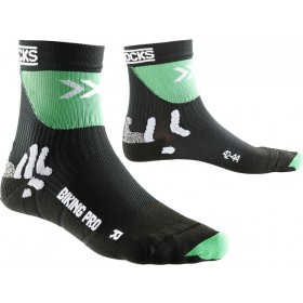 X-Socks biking pro sock black green