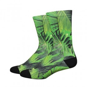 Defeet sublimation cycling sock jungle green