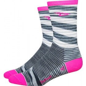 Defeet aireator high top sock urban pink