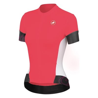 CASTELLI Fortuna Lady Jersey SS Coral White
