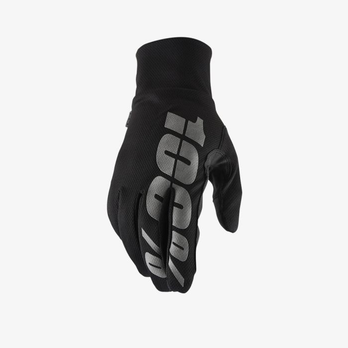 100% hydromatic mtb gants de cyclisme imperméable noir