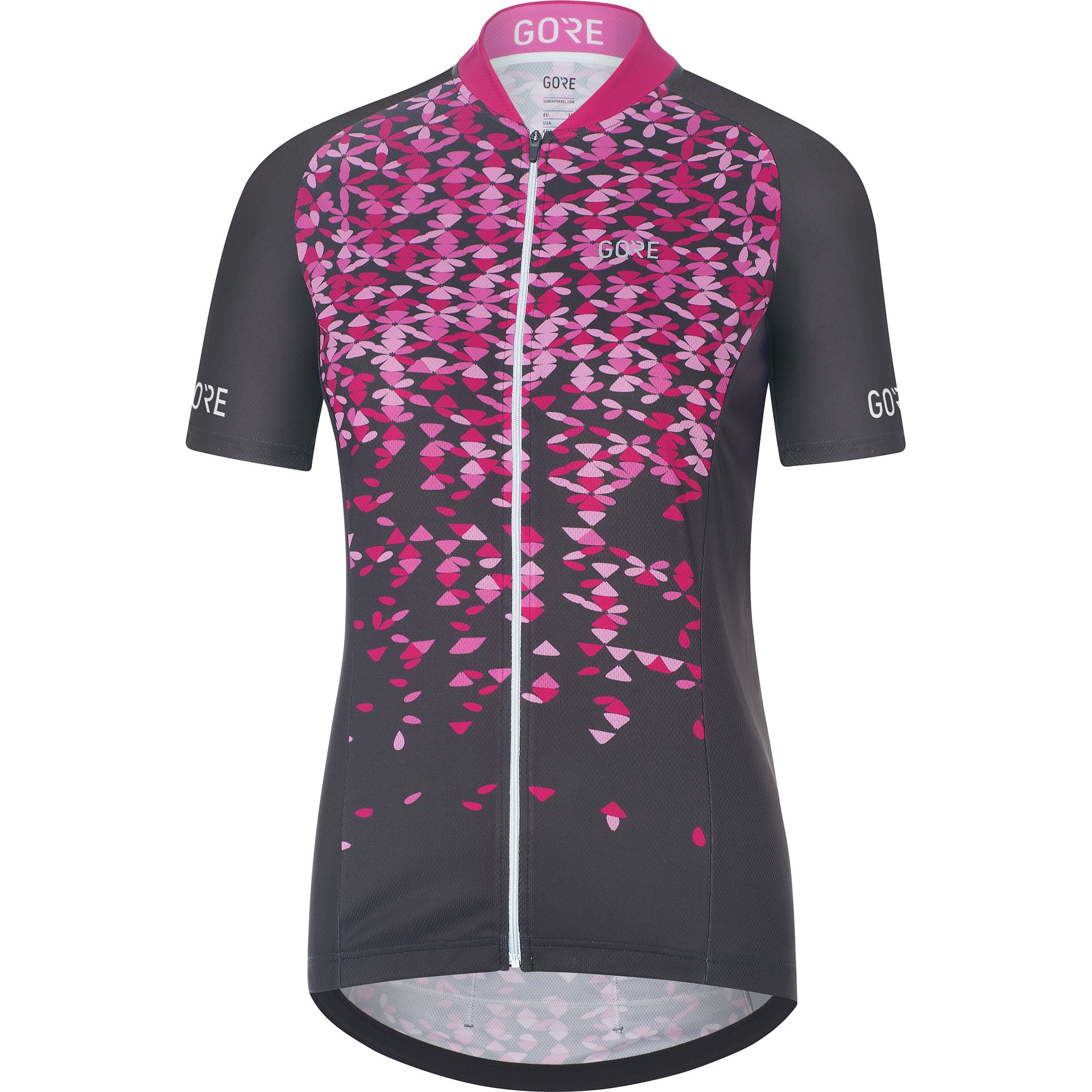 Gore C3 petals maillot de cyclisme manches courtes femme marron raspberry rose