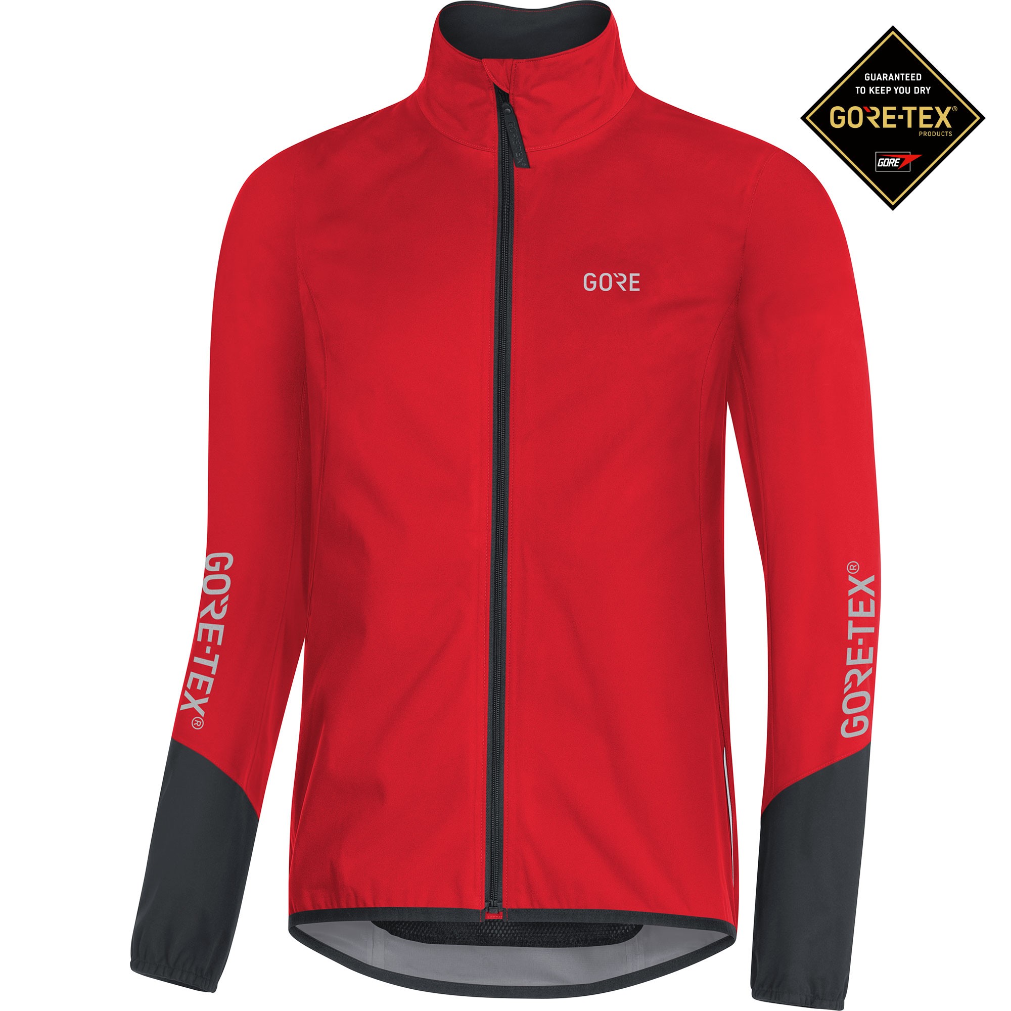 Gore C5 gore-tex active veste imperméable rouge noir