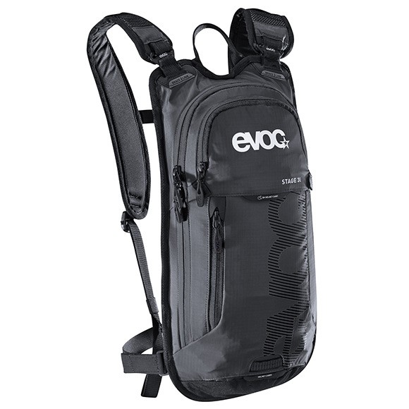 EVOC Stage Backpack 3L + 2L Reservoir Black