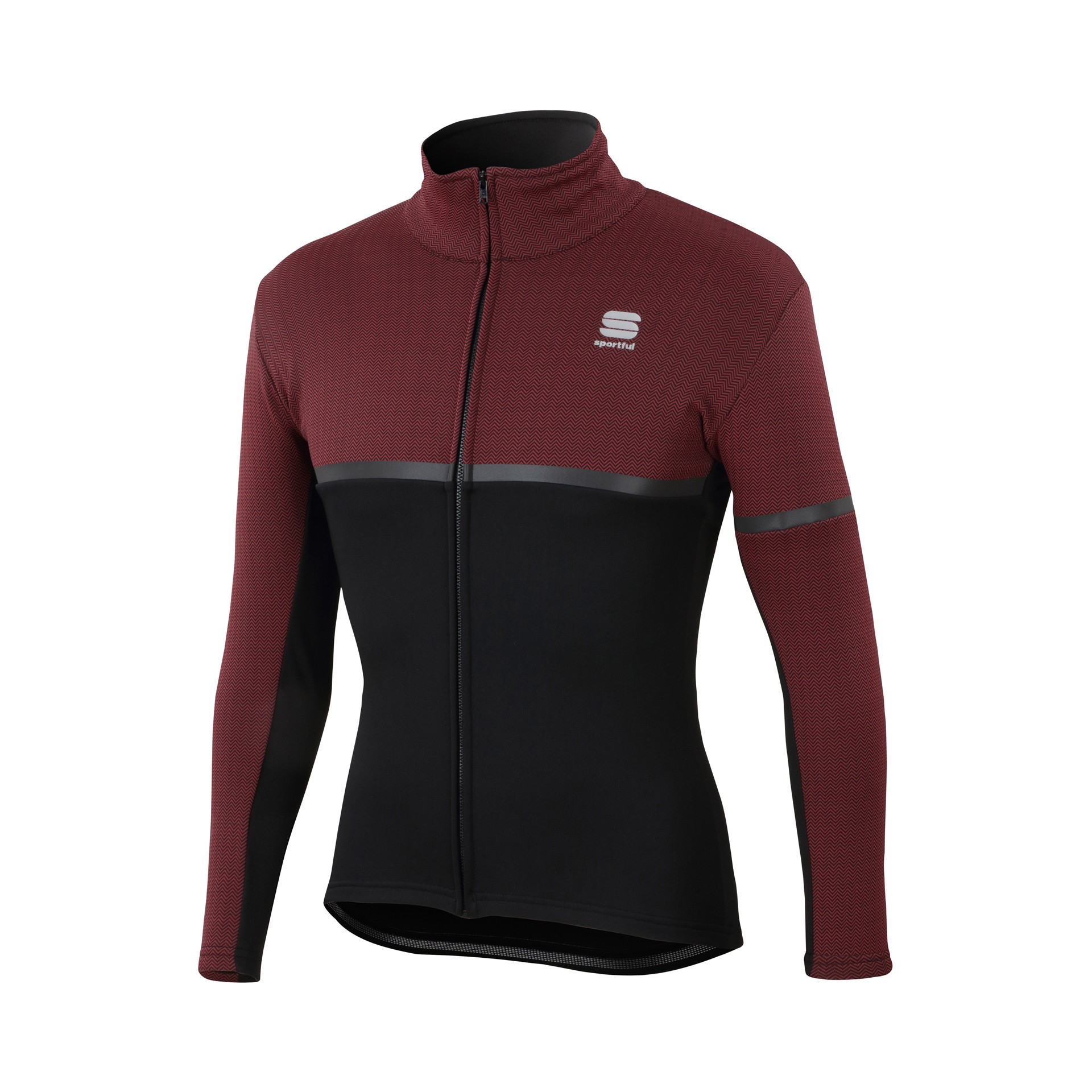 Sportful giara softshell veste de cyclisme noir ruby wine