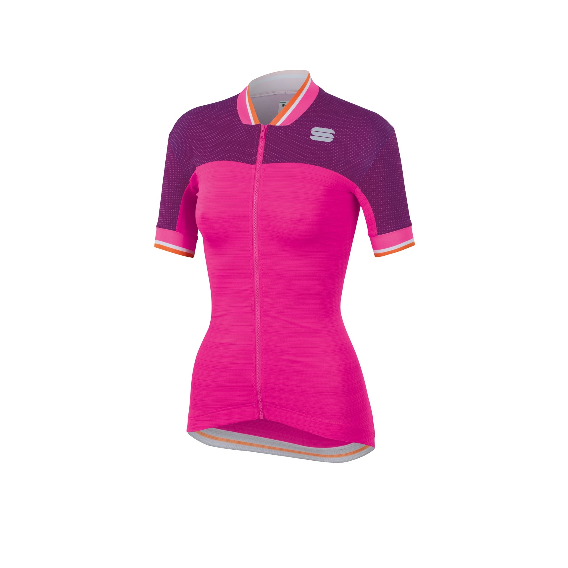 Sportful grace maillot de cyclisme manches courtes femme bubblegum rose victorian violet