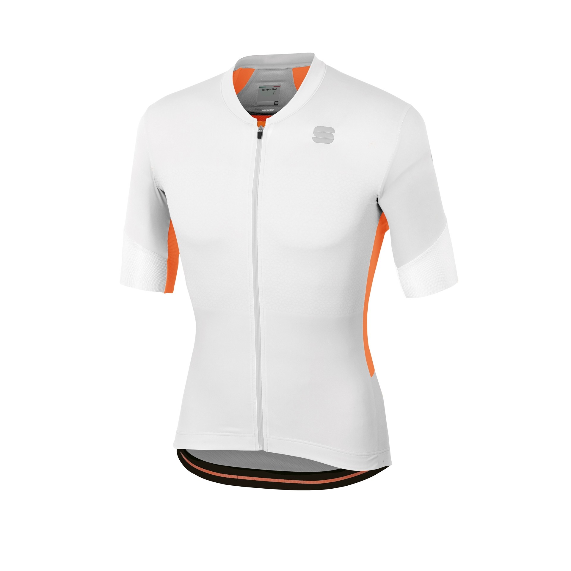Sportful gts maillot de cyclisme manches courtes blanc alaska gris orange sdr
