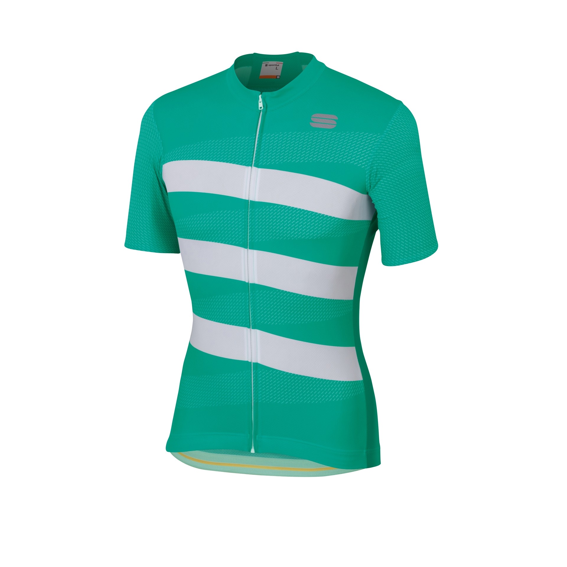 Sportful team 2.0 ribbon maillot de cyclisme manches courtes bora vert blanc