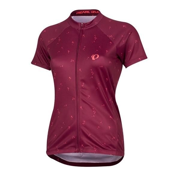 Pearl Izumi select escape graphic maillot de cyclisme manches courtes femme beet rouge