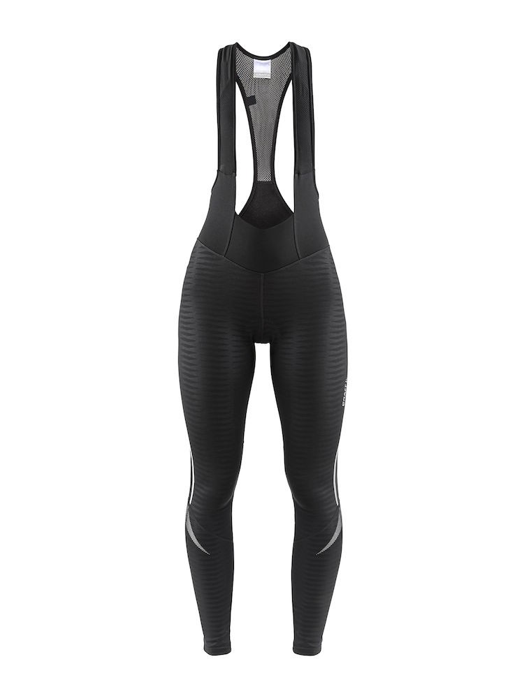 Craft ideal thermal cuissard de cyclisme long à bretelles femme noir (999999)