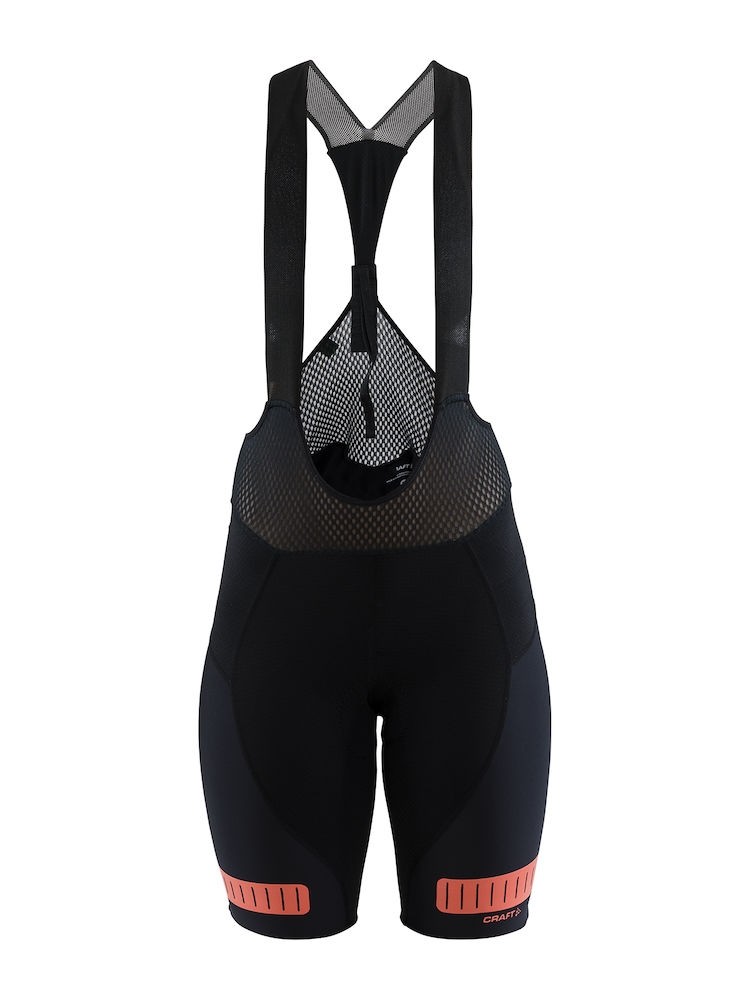 Craft hale glow cuissard de cyclisme courtes à bretelles femme noir boost rose