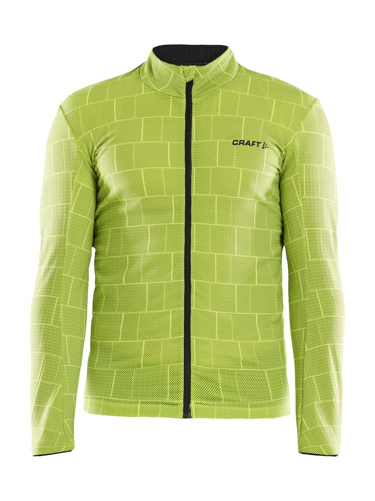 Craft ideal thermal maillot de cyclisme à manches longues cuts flumino jaune