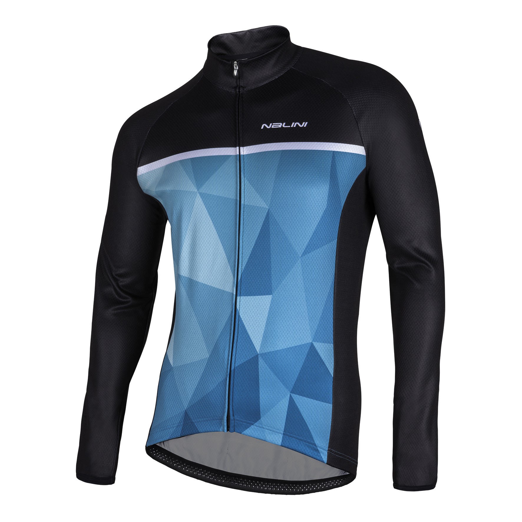 Nalini Algol maillot de cyclisme manches longues bleu noir
