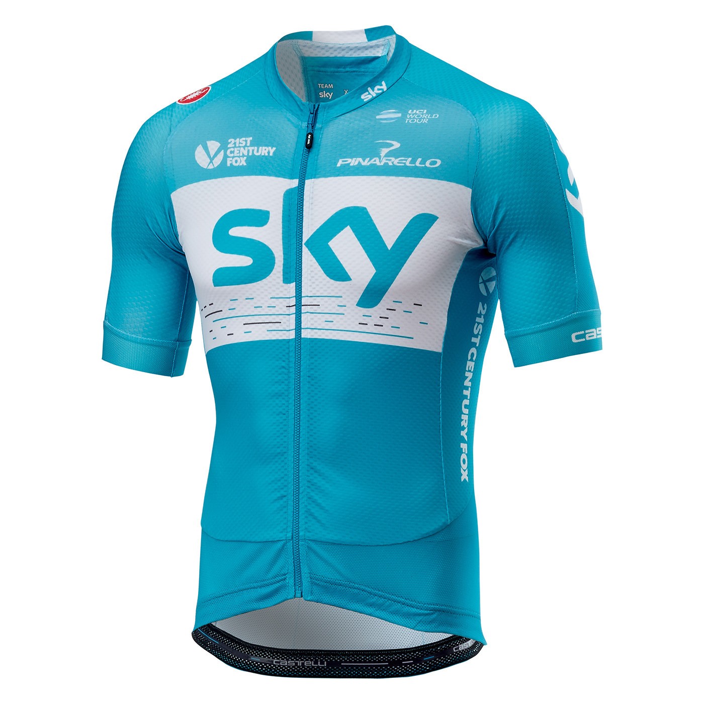 Castelli Sky aero race 5.2 maillot de cyclisme manches courtes sky bleu