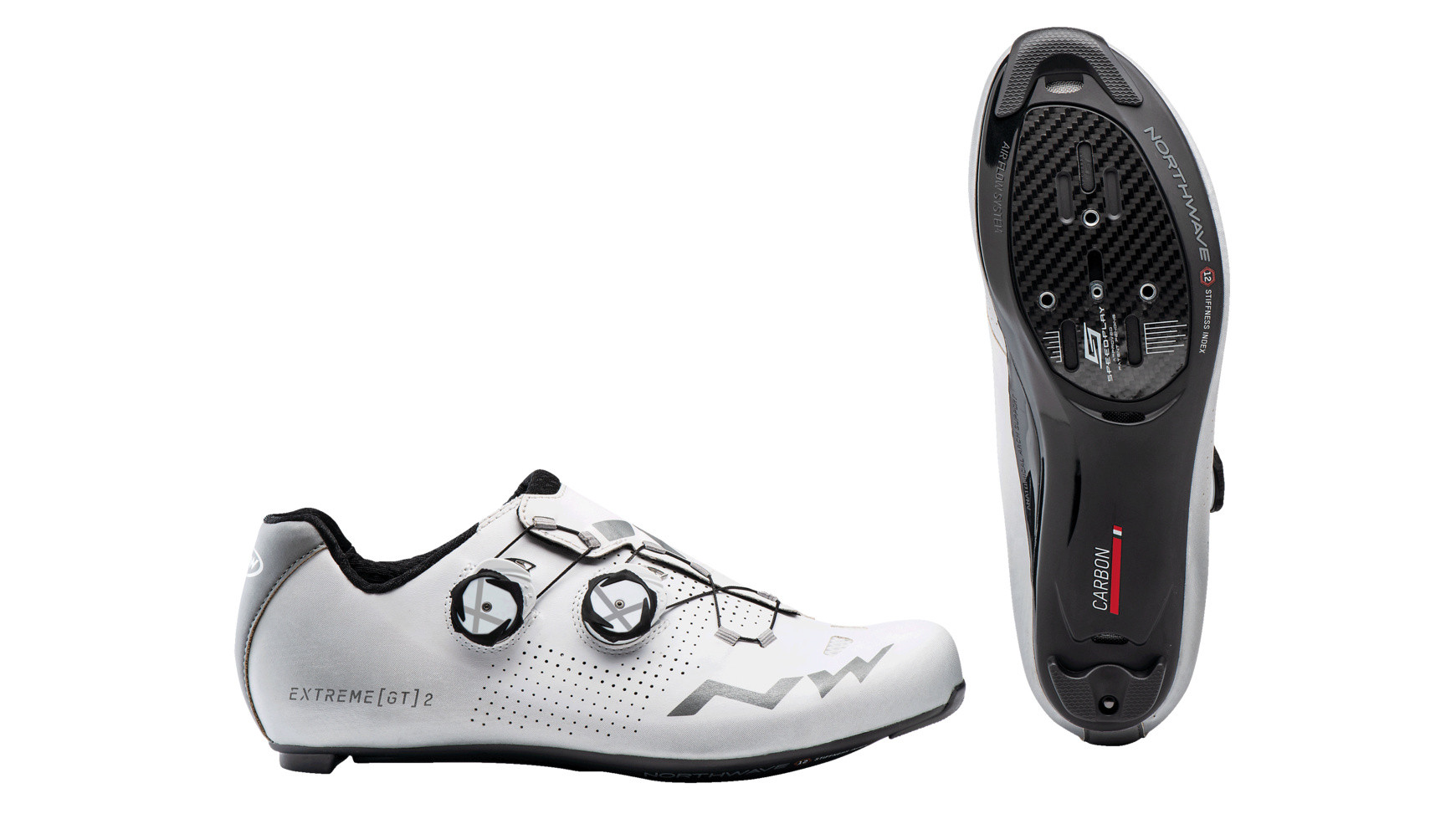Northwave Extreme GT2 Cycling Shoe Race Blanc Argent Reflection