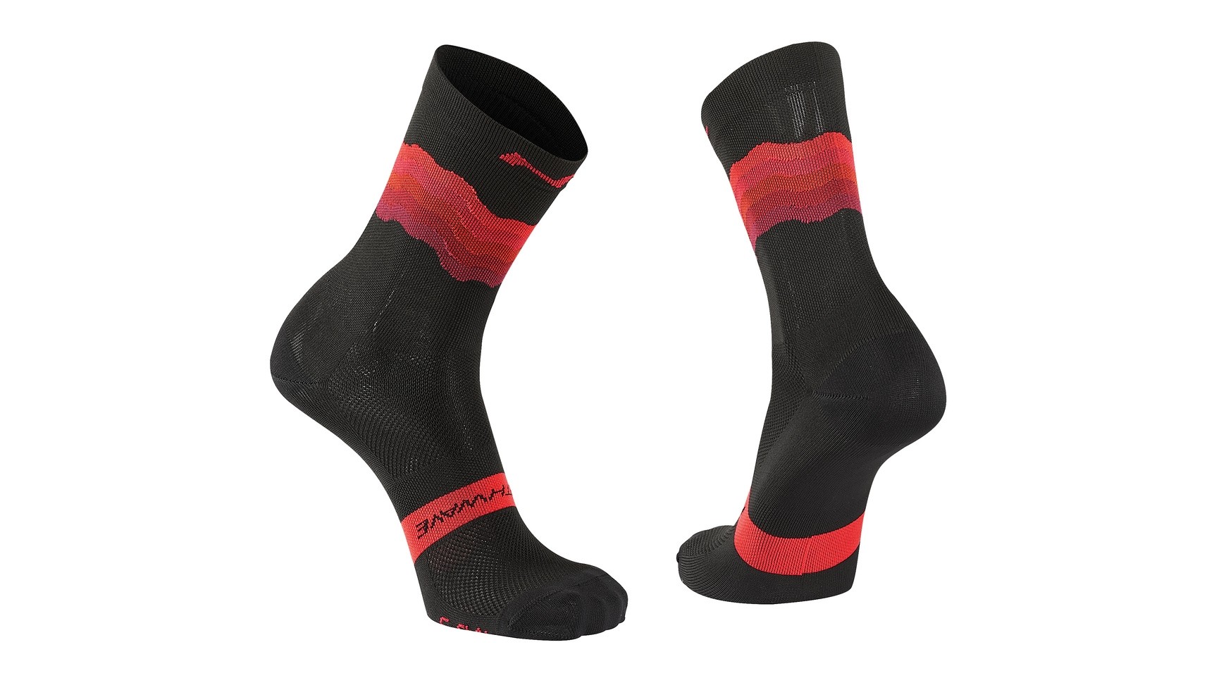 Northwave switch chaussettes de cyclisme noir rouge