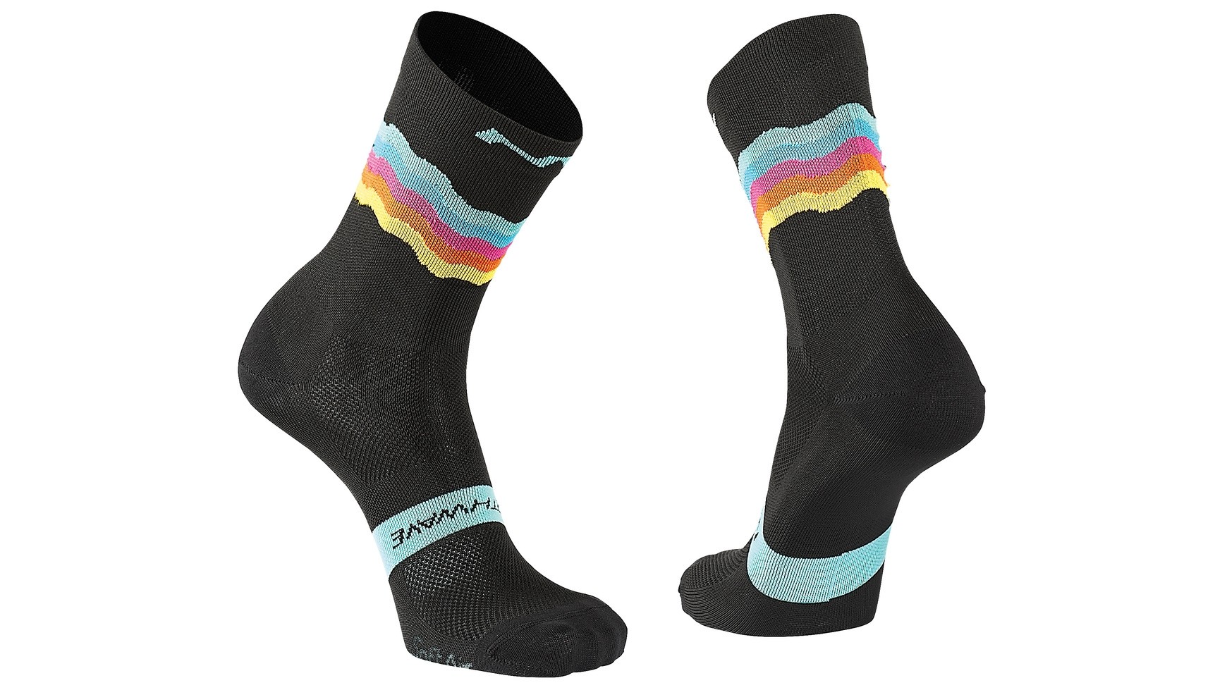 Northwave switch chaussettes de cyclisme noir rainbow