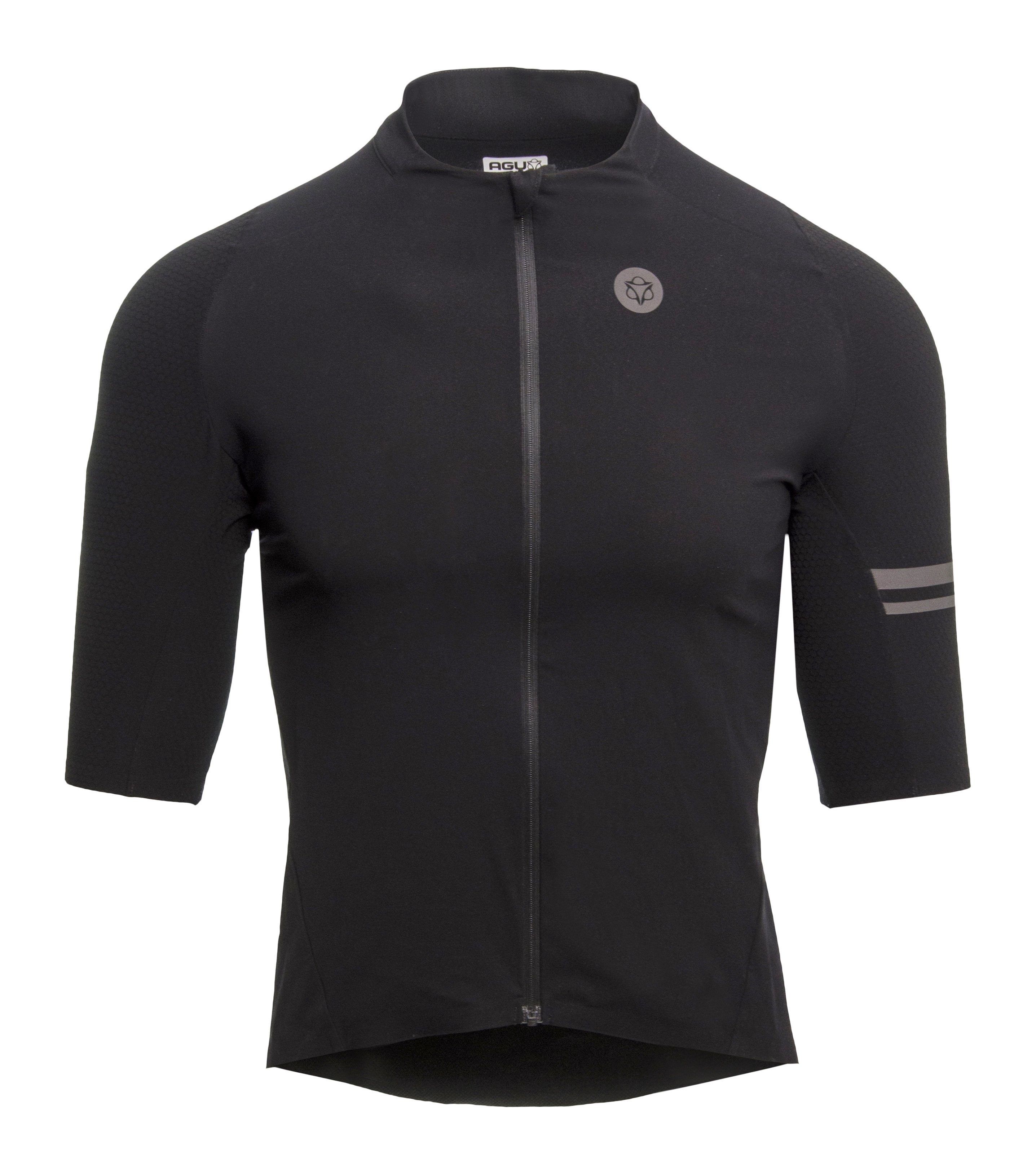 Agu premium woven maillot de cyclisme manches courtes noir