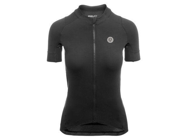 Agu premium femme maillot de cyclisme manches courtes noir